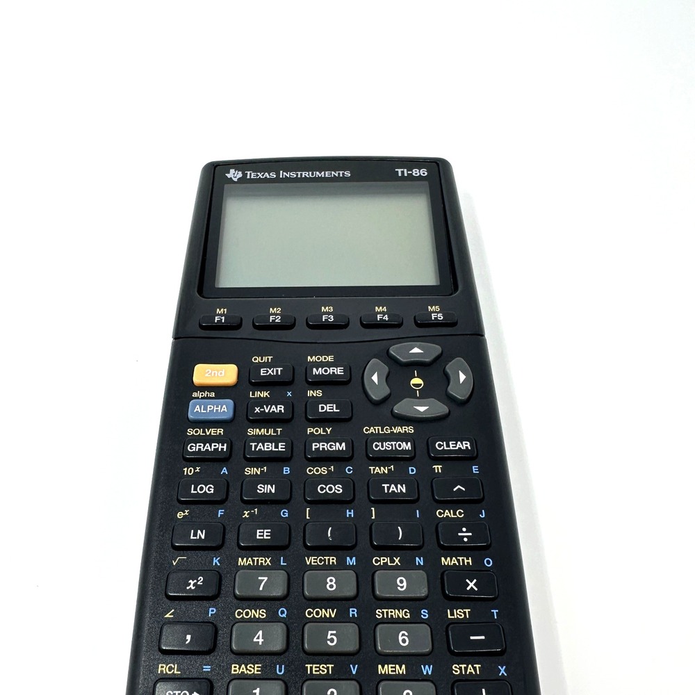 Texas Instruments TI-86 Graphing Calculator Tested Working Display Line Issue - Picture 11 of 16